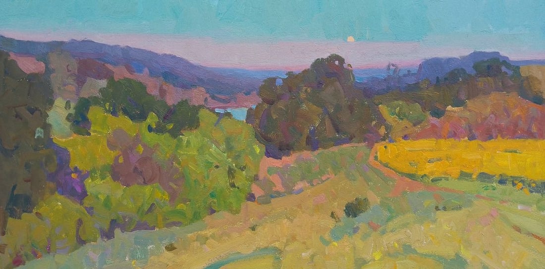 Oil painting The last rays of the sun Igor Tuzhikov: Title: Oil painting The last rays of the sun Igor Tuzhikov Description: 8TUZHIK Painter: Igor Tuzhikov Size: 20x40 cm/7.87x15.74 inches Components: oil, cardboardOriginal painting CONDITION: excellent