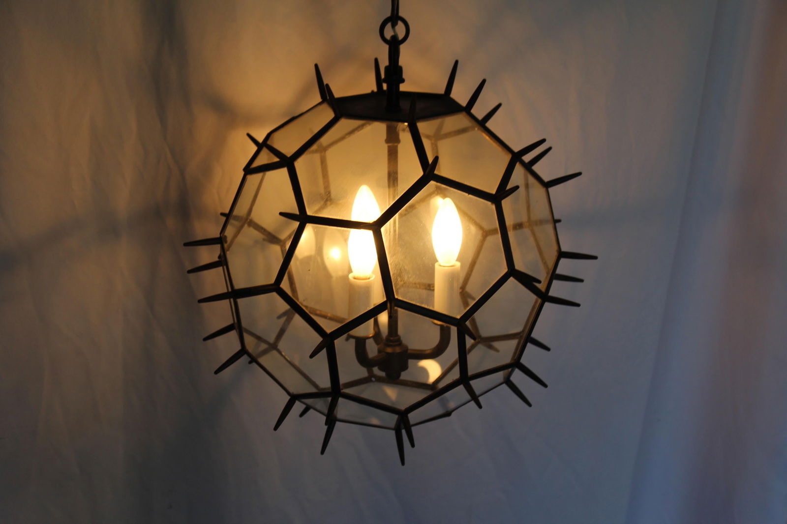 Antique Clock Ansonia Oak Case w Eagle - 14