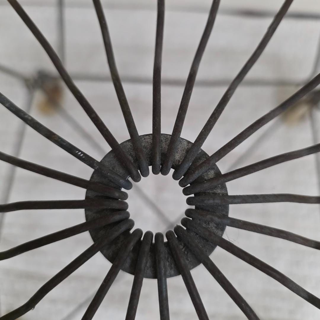 Mid-Century Collapsible Wire Laundry Hamper on Wheels Allied Products Industrial Basket Farmhouse - 7