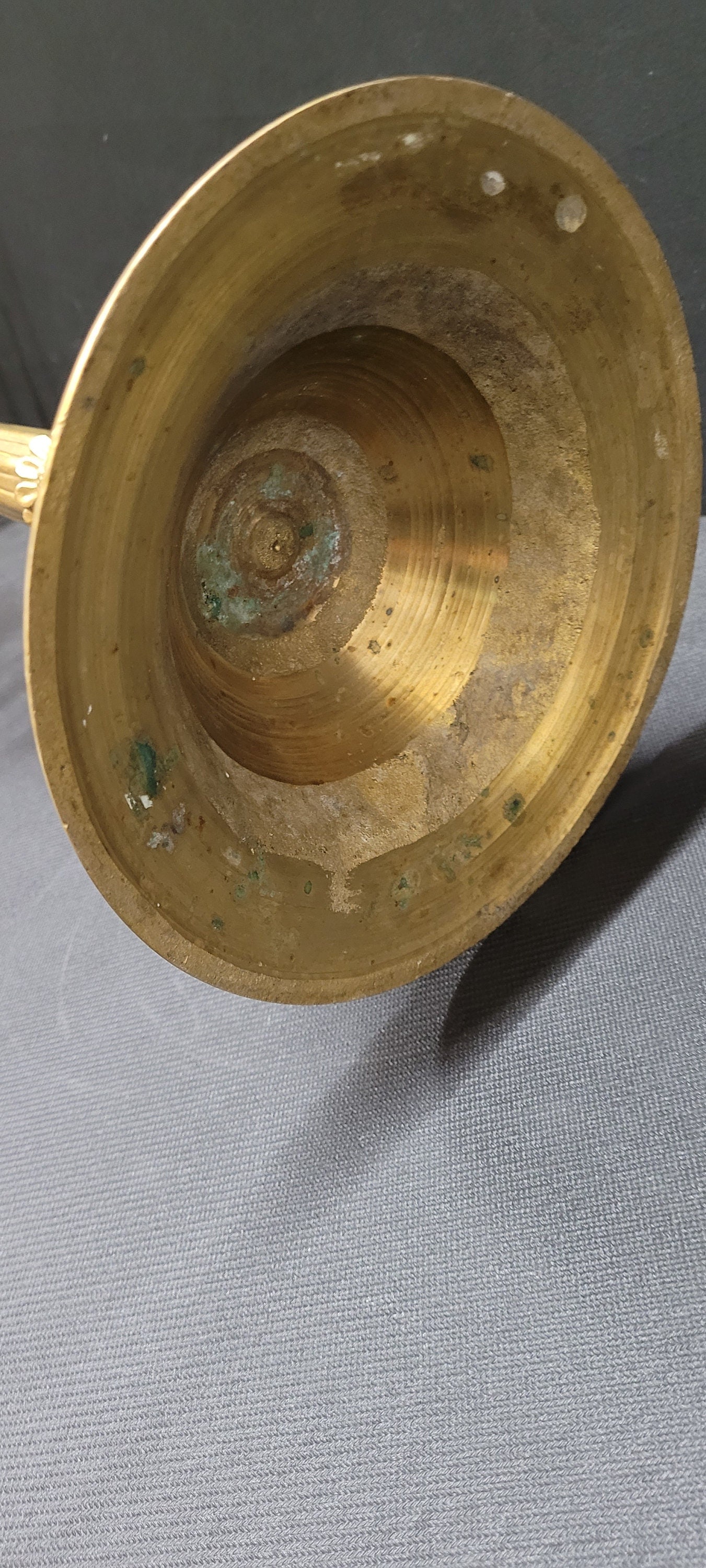 Antique Brass 4-Arm Candelabra â€¢ 38" Tall Floor Candle Holder â€¢ - 7