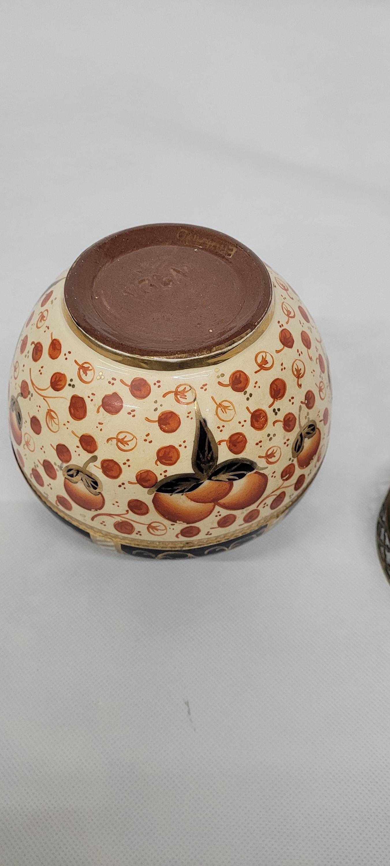 Vintage Imari Lingard England Flower Frog â€“ 5.5â€ Porcelain - 10