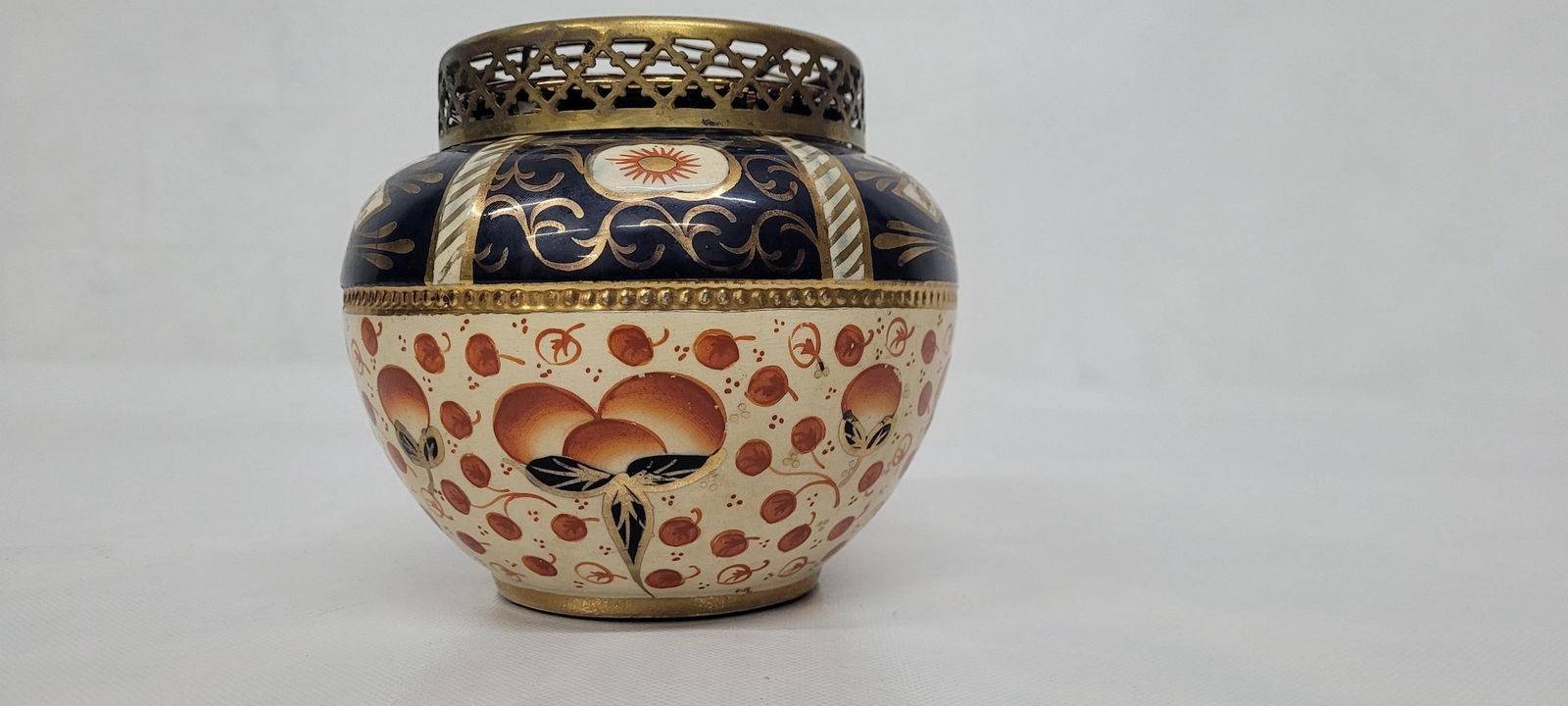 Vintage Imari Lingard England Flower Frog â€“ 5.5â€ Porcelain - 8