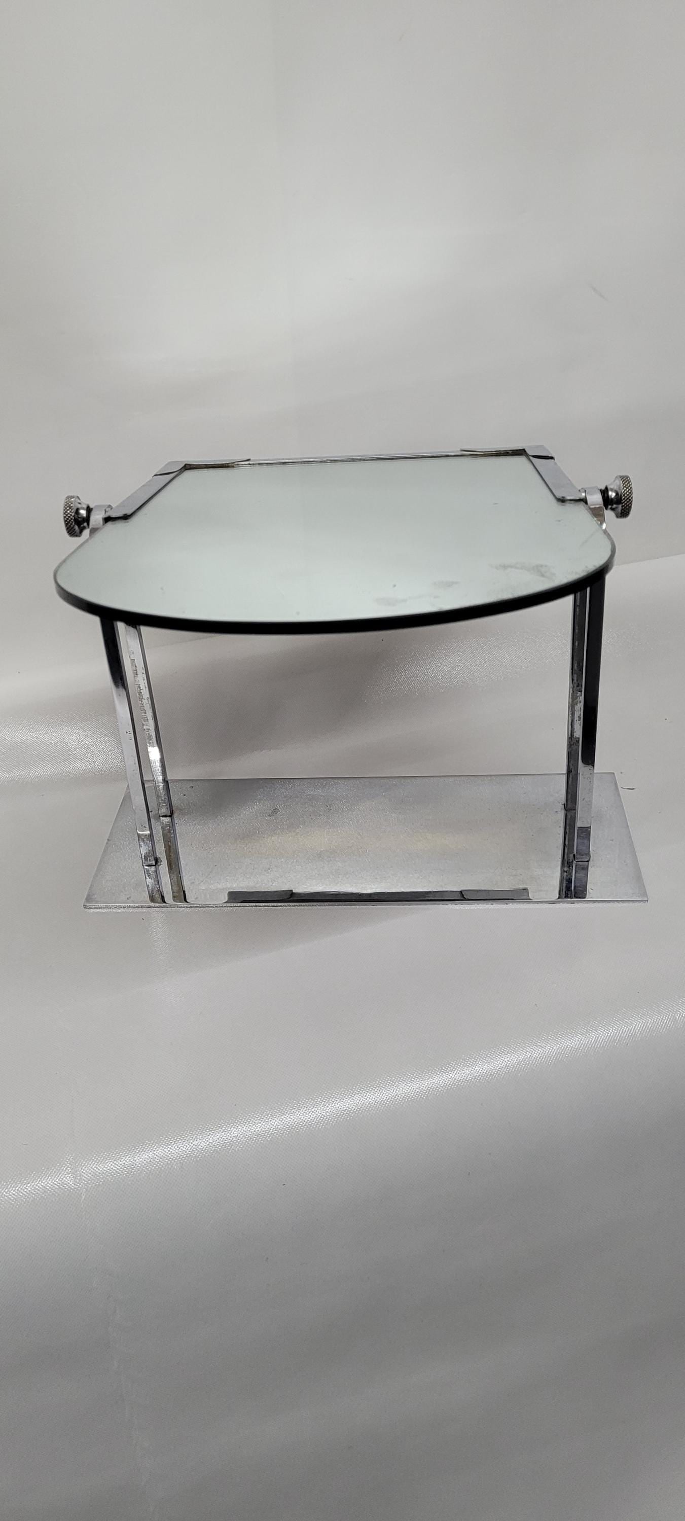 Art Decor Chrome Flip Mirror Vintage Store Display Vanity Table Top Makeup Accessory Dressing Room - 7