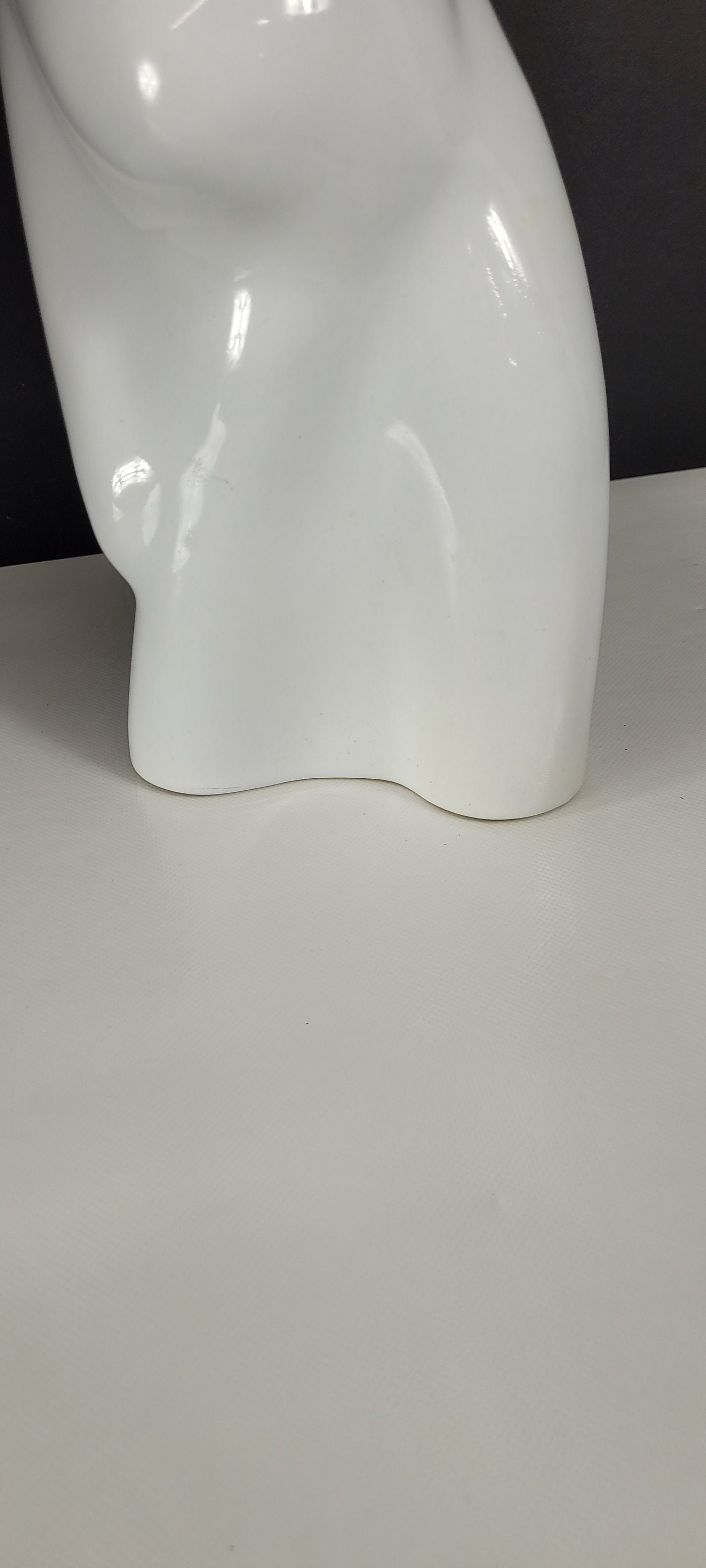 Vintage Haeger Art Pottery White Ceramic Lovers Dancers Sculpture Post Modern Minimalist Statue - 6