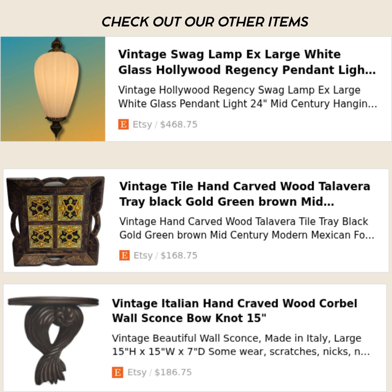 Vintage Mid Century Modern Wine Bottles Jugs Pitchers Wall Art Sexton 3 piece Set - 8