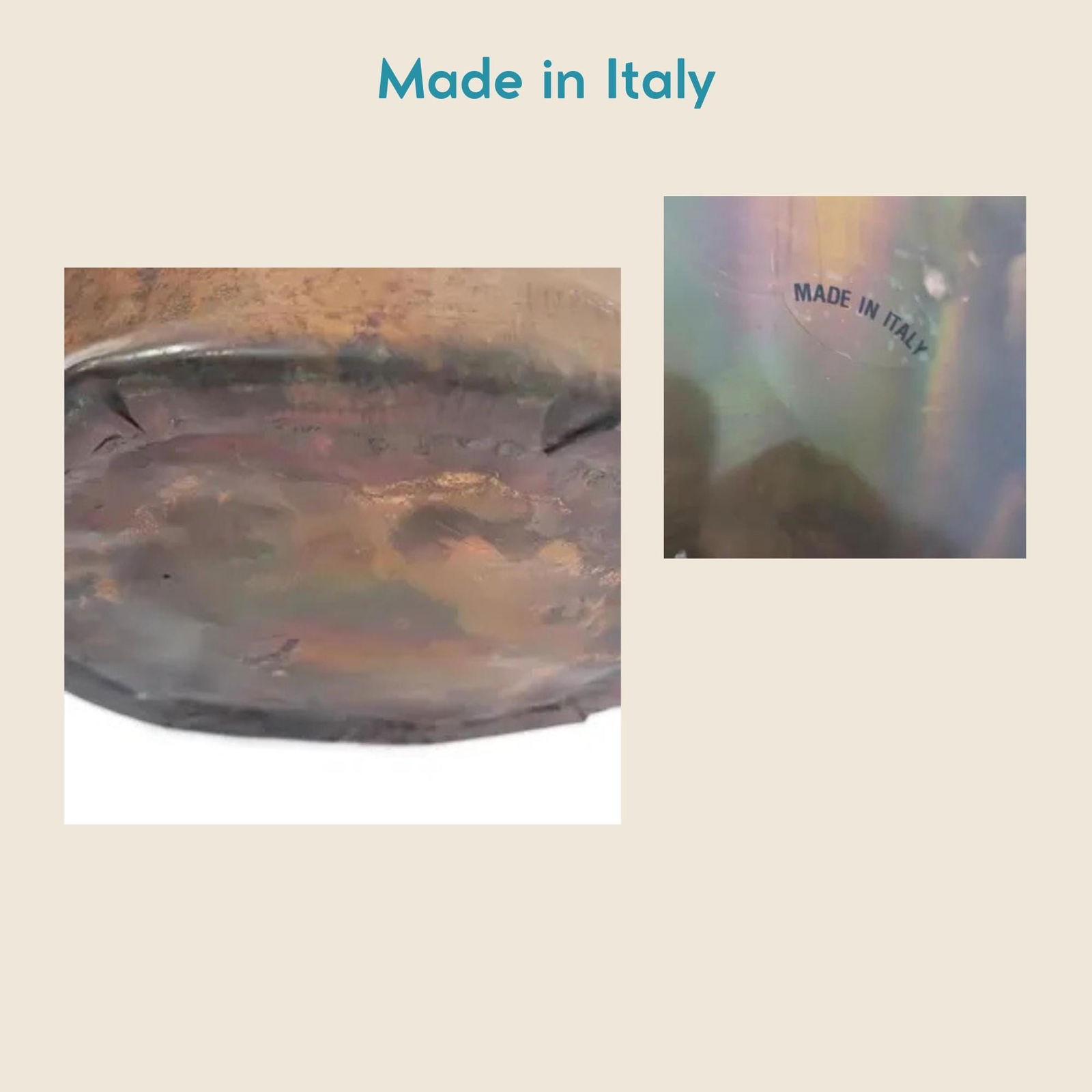 Vintage Italian Copper Umbrella Stand: Handcrafted Angelo Bragalini Style, Brass Accents - 6