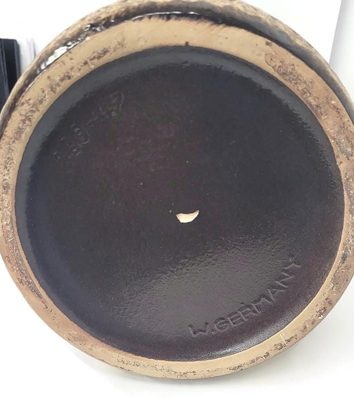 Vintage Pottery Floor Vase West Germany Scheurick Large Art Umbrella Stand Cane Holder BOHO Retro - 6