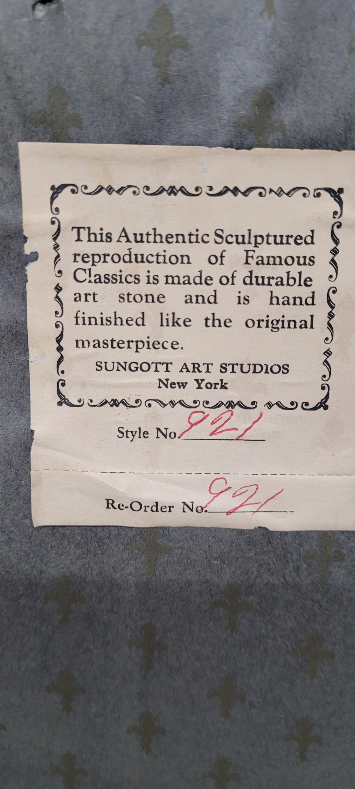 Vintage Neoclassical Wall Art Set of 2 Hanging Sungott Medallion Display Roman Gravure Decor Unique - 2