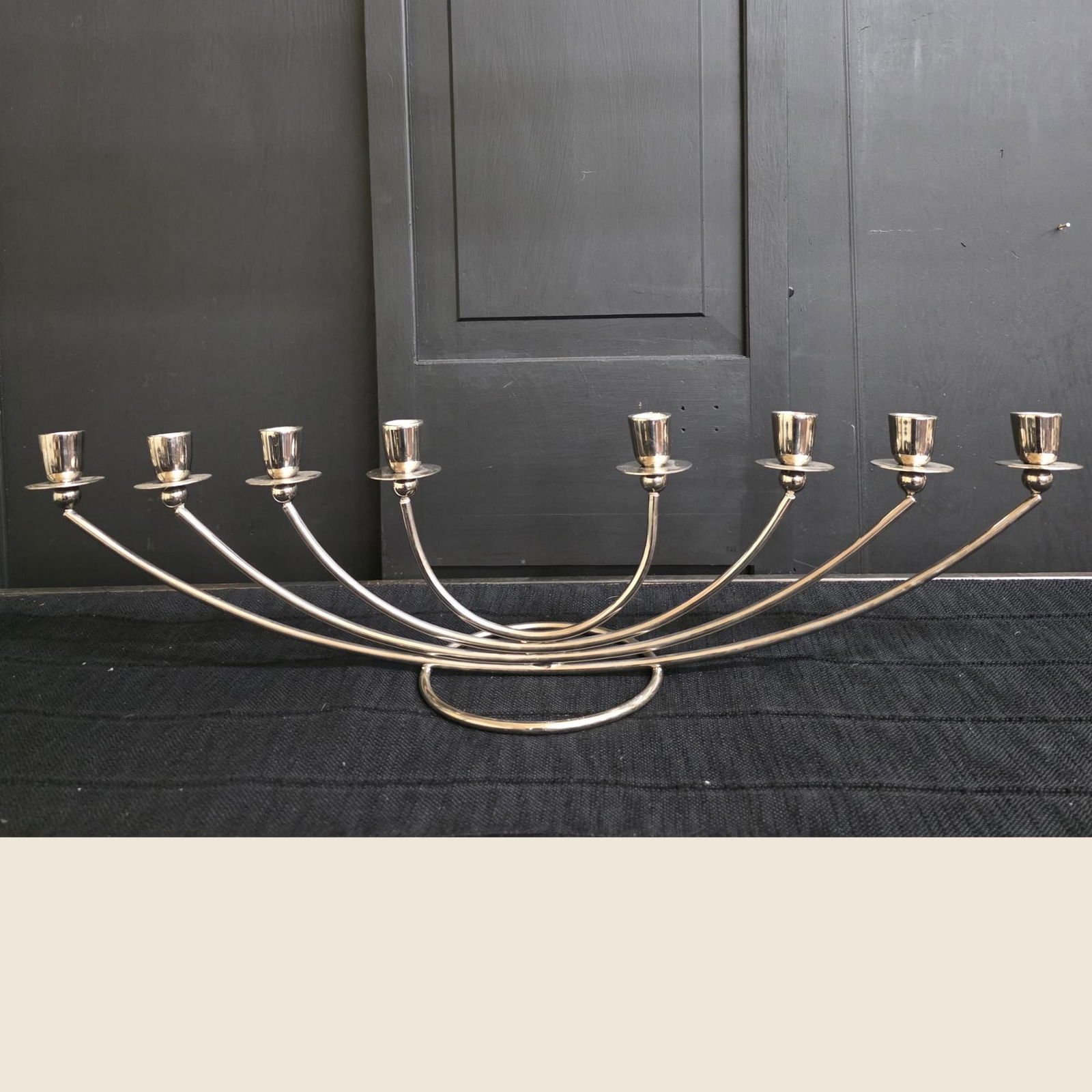 Vintage Chrome Candelabra Grandmillennial Tablescape Centerpiece Wedding Holiday Candle Holder - 6