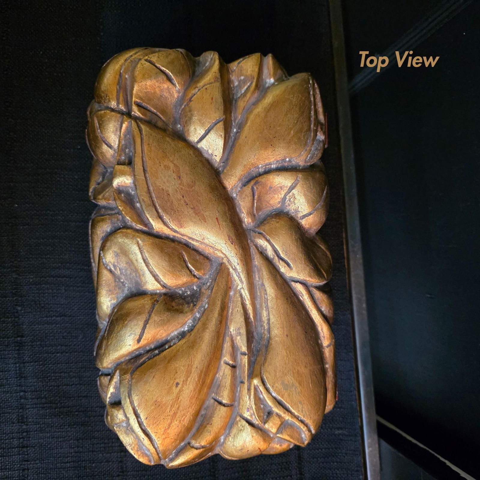 Vintage Italian Gilt Carved Wood Box: Hollywood Regency Jewelry Chest - 5