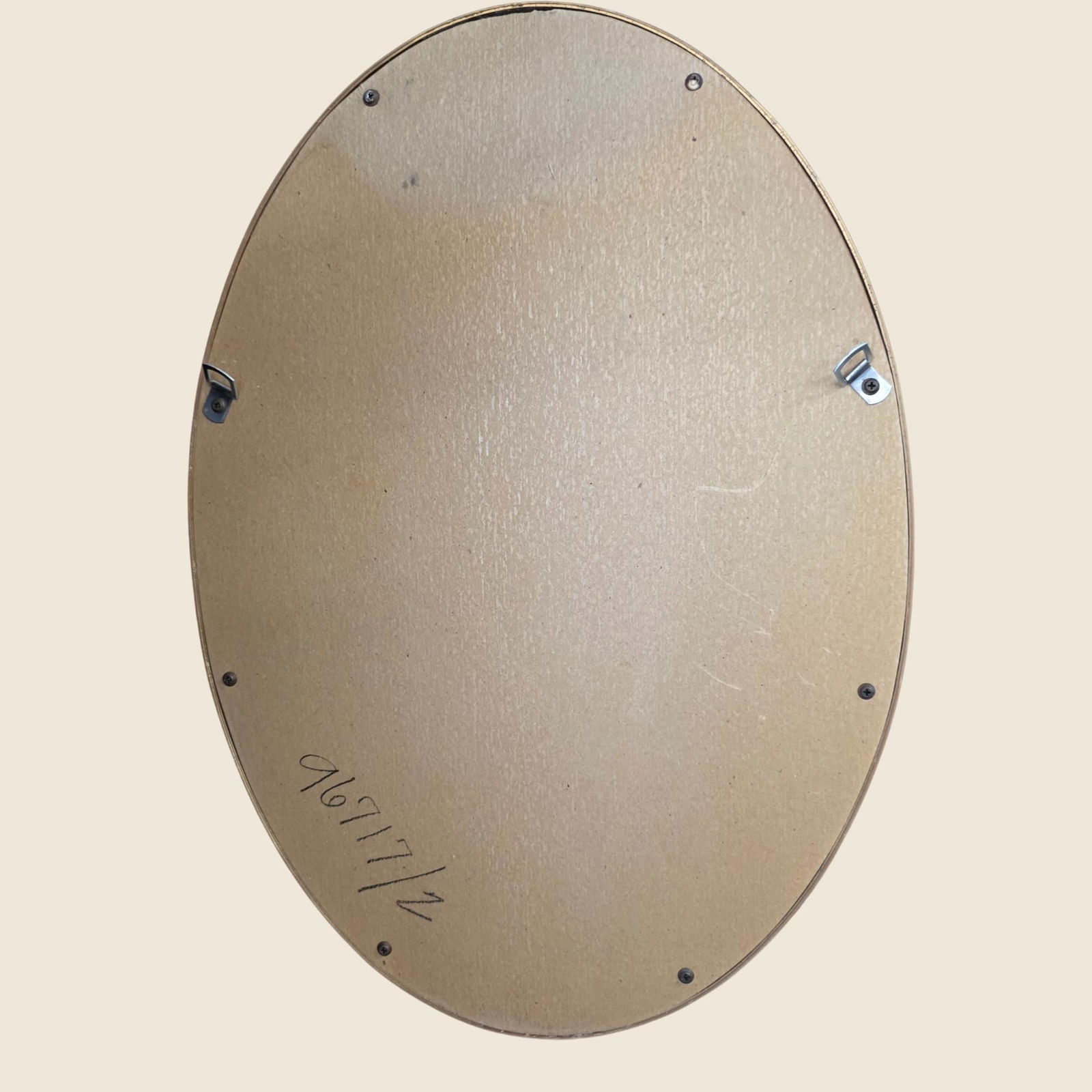 Vintage Gold Oval Rococo Mirror: Ornate Hollywood Regency Wall Decor - 4