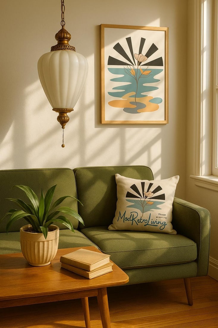 Vintage Hollywood Regency Swag Lamp Glass Globe BOHO Lighting Plug in Chic Style - 10