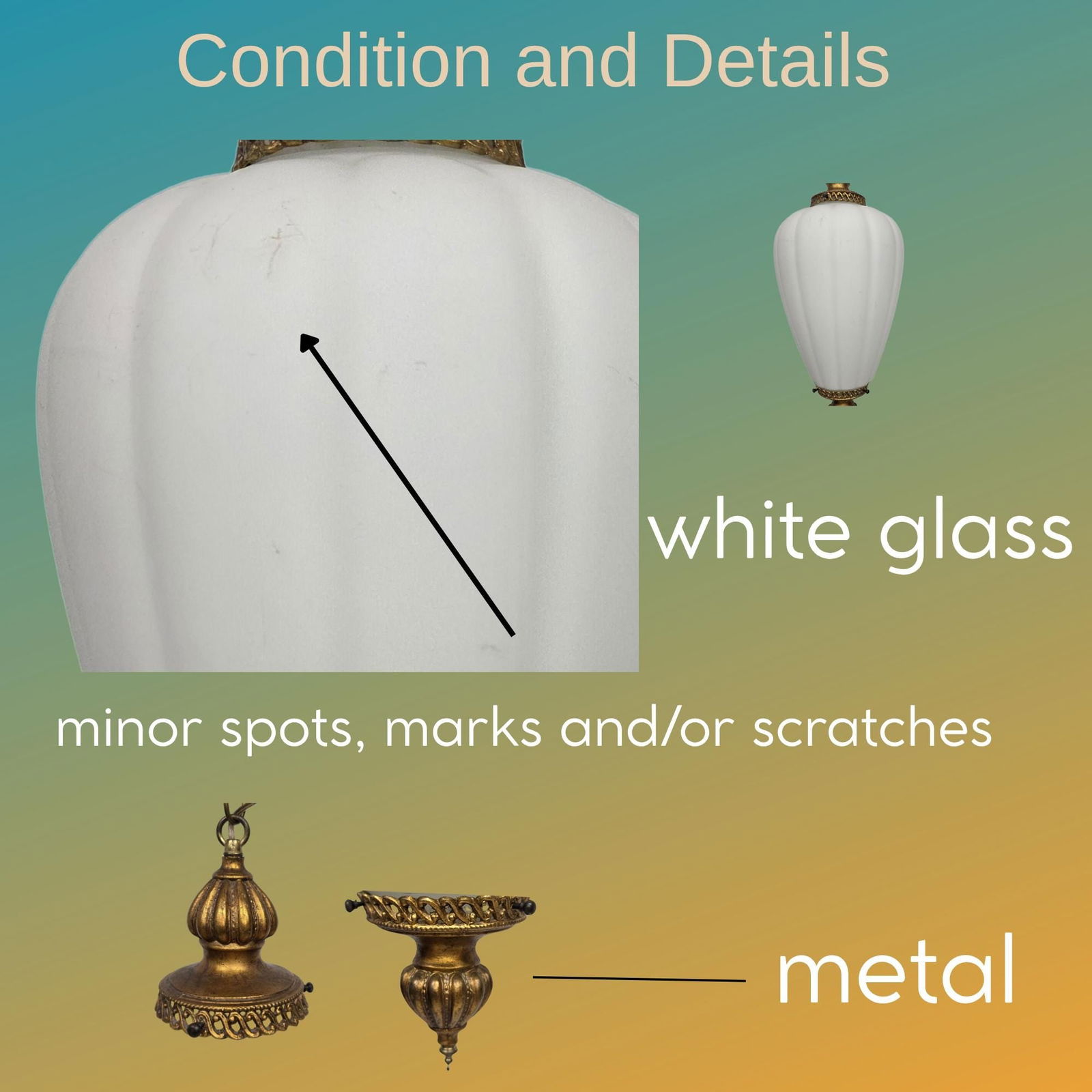 Vintage Hollywood Regency Swag Lamp Glass Globe BOHO Lighting Plug in Chic Style - 7