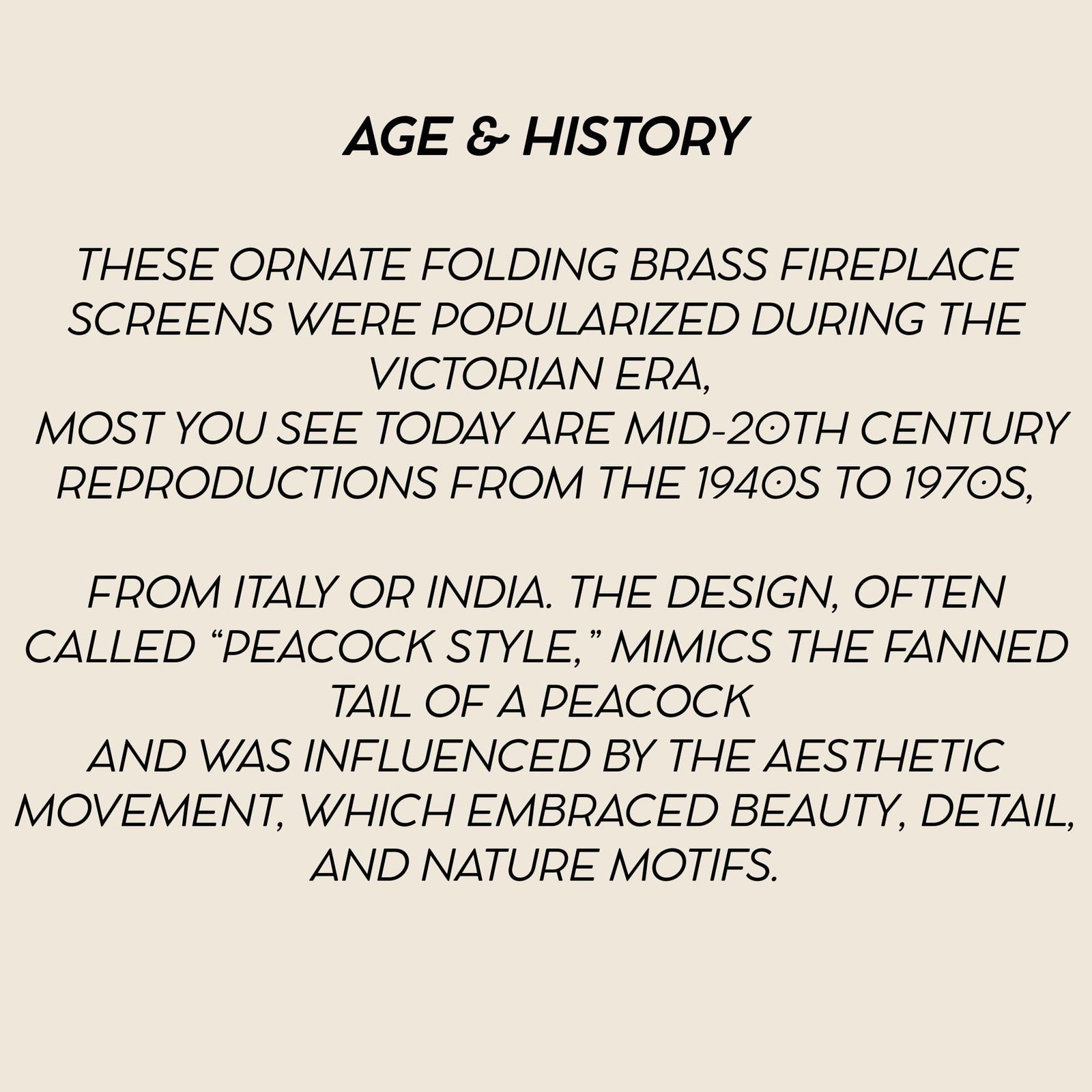 Vintage Brass Peacock Fireplace Screen: Hollywood Regency Fire Guard - 3