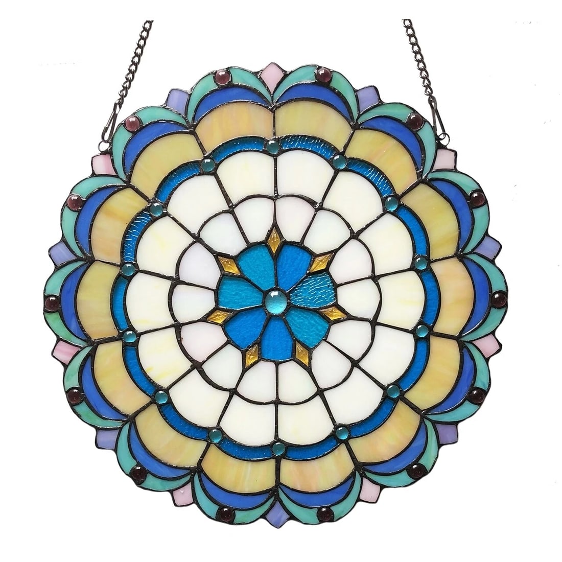 18" Stained Glass Window Hanging Panel - 3