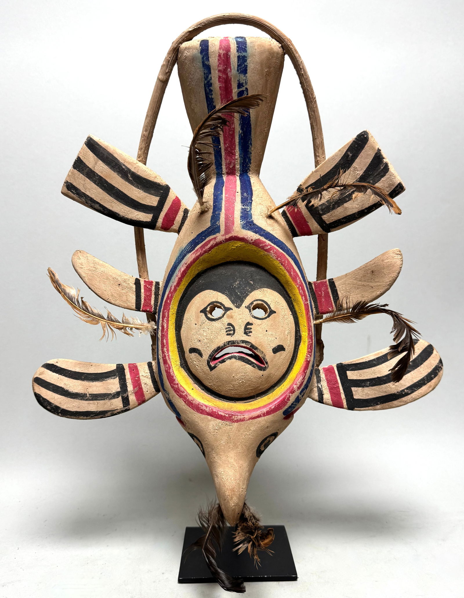 Inuit Eskimo Mask Alaska: Title: Inuit Eskimo Mask Alaska Description: In the Arctic regions of North America, called Inuit Nunangat, lives the Inuit people, related to the Yupit, Yupiks, from Alaska and Siberia. The Yupik Esk