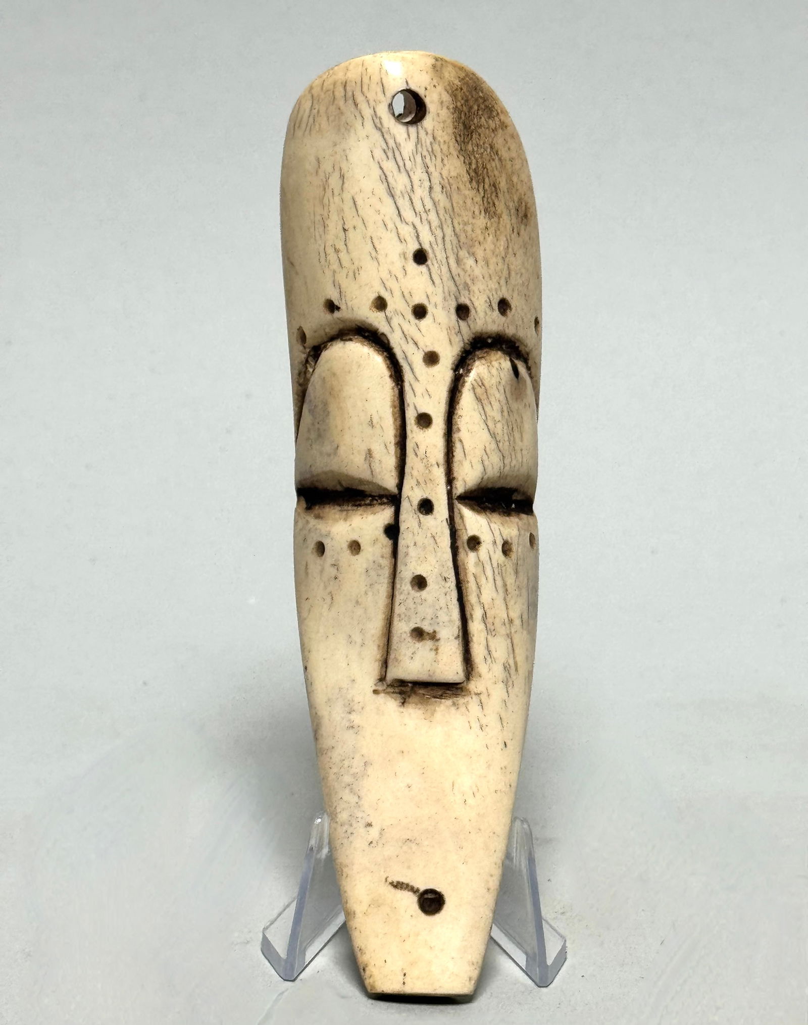 Ancient Ikhoko amulet - PENDE - DR Congo: Title: Ancient Ikhoko amulet - PENDE - DR Congo Description: Ikhoko pendants are crafted by the Pende people. Most of the Pende masks are carved in the Katundu style, which is the name of the very imp