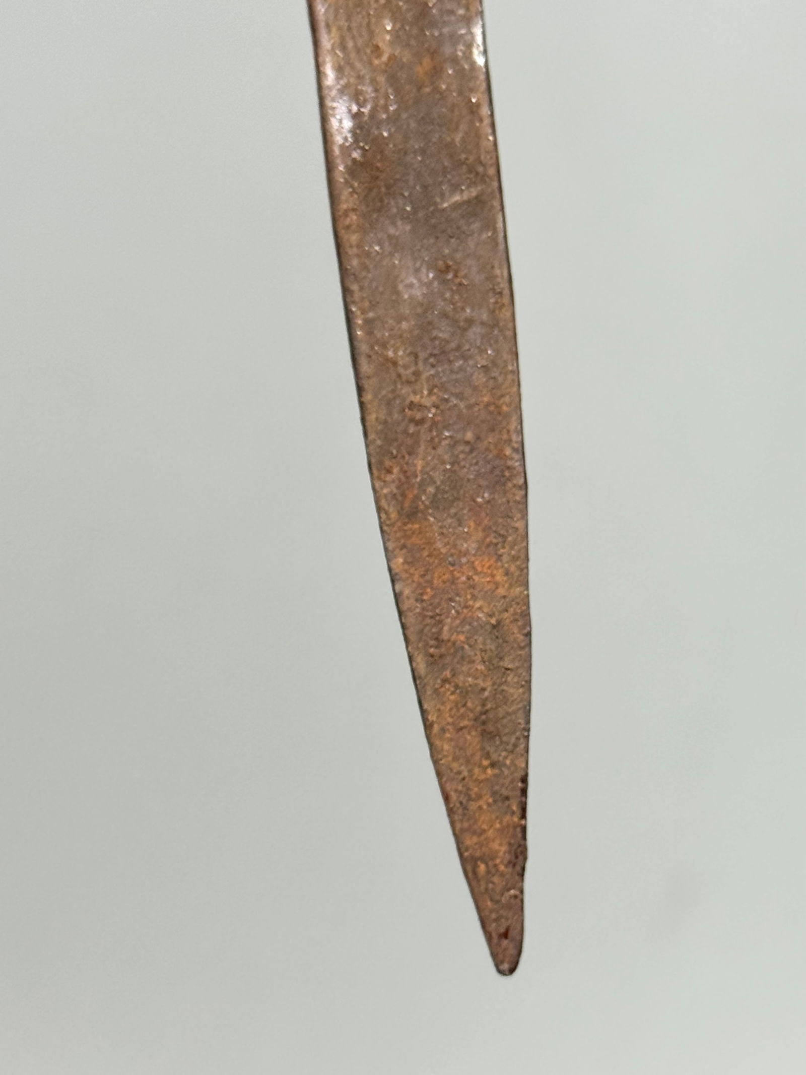 Ritual Trisula Trident on Phurba - Iron (cast), Cotton - Nepal - First half 20th century - 13