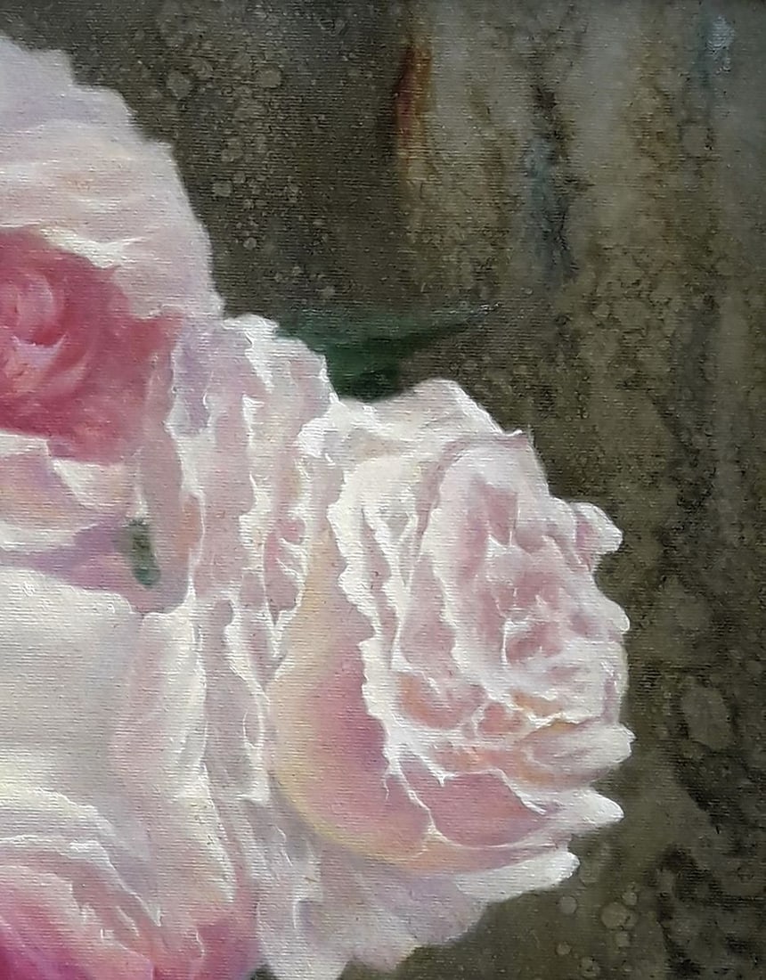 Oil painting Delicate roses Vasily Korkishko - 6