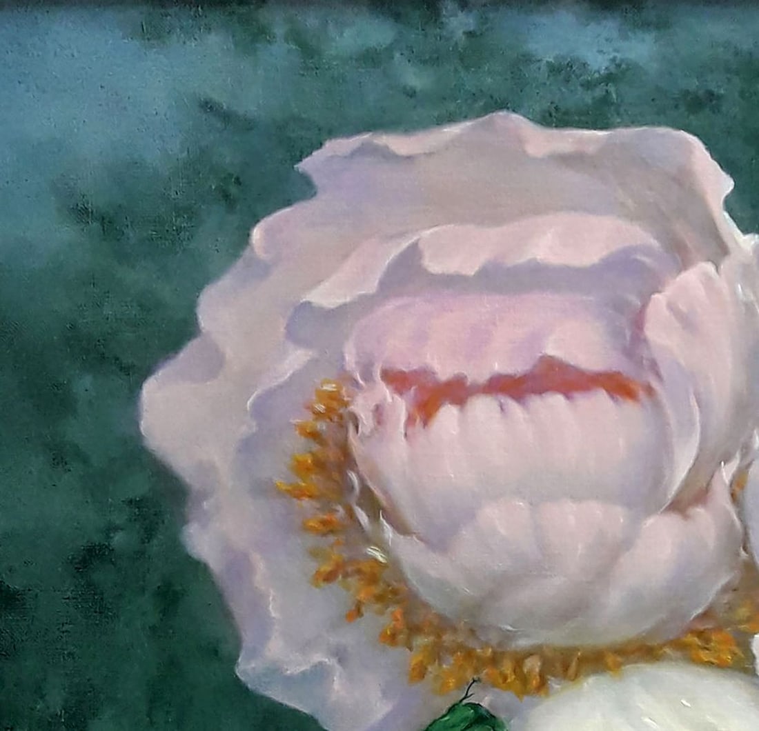 Oil painting Roses and peonies Vasily Korkishko - 5