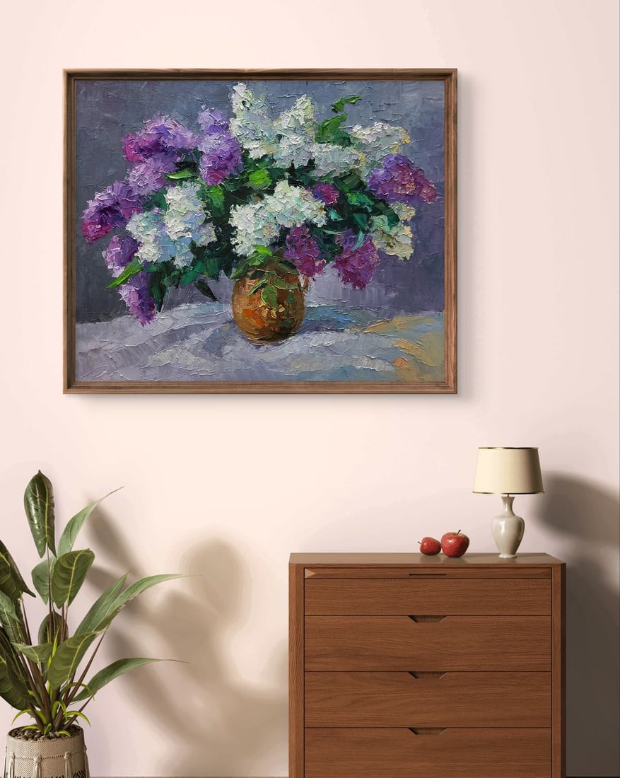 Oil painting Lilac in a jug Boris Serdyuk - 3