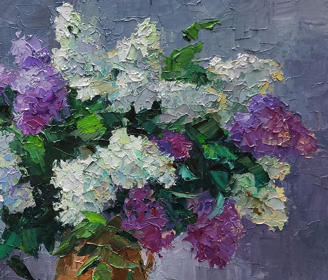 Oil painting Lilac in a jug Boris Serdyuk - 5