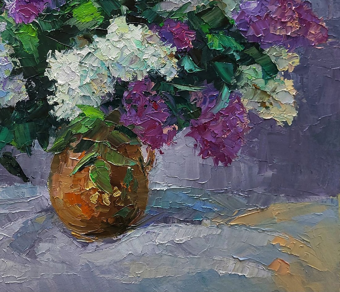Oil painting Lilac in a jug Boris Serdyuk - 7