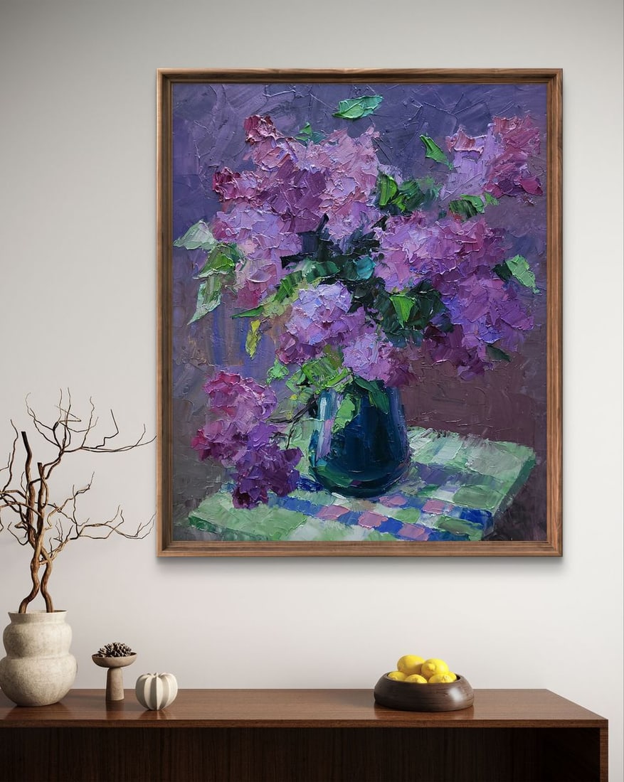 Oil painting Lilac on the table Boris Serdyuk - 2