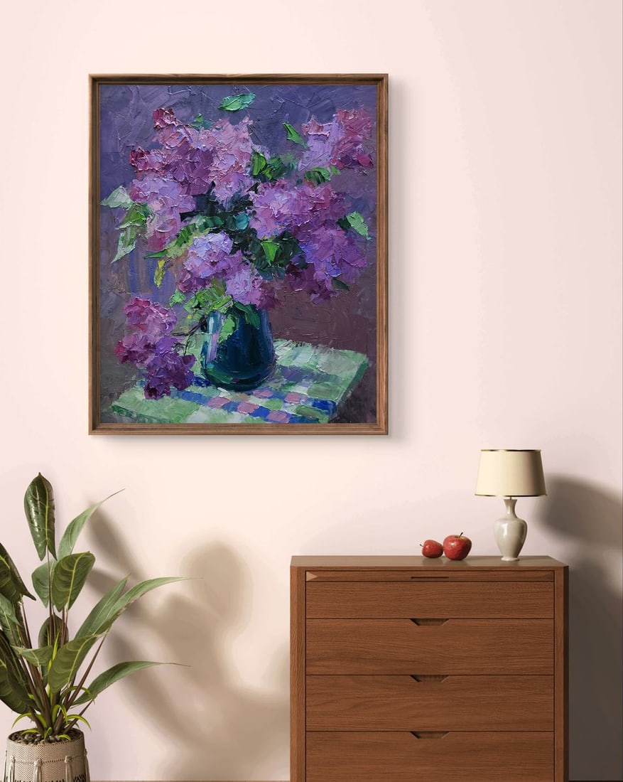 Oil painting Lilac on the table Boris Serdyuk - 3