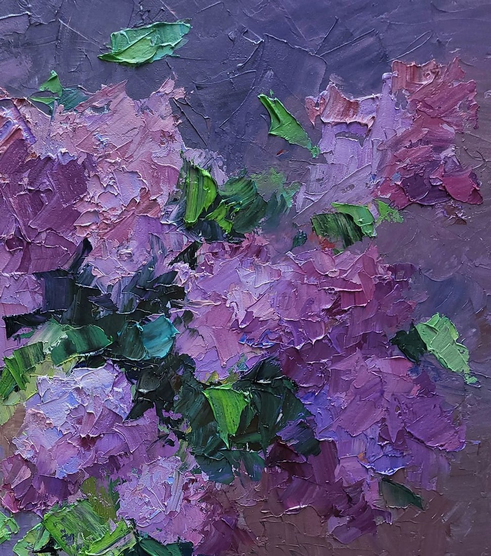 Oil painting Lilac on the table Boris Serdyuk - 5