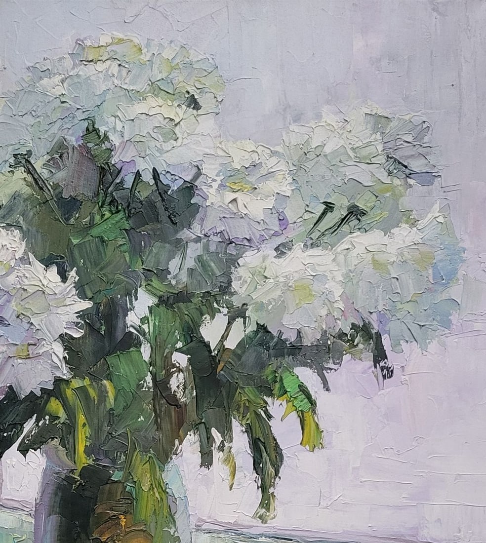 Oil painting Flowers on the window Boris Serdyuk - 5