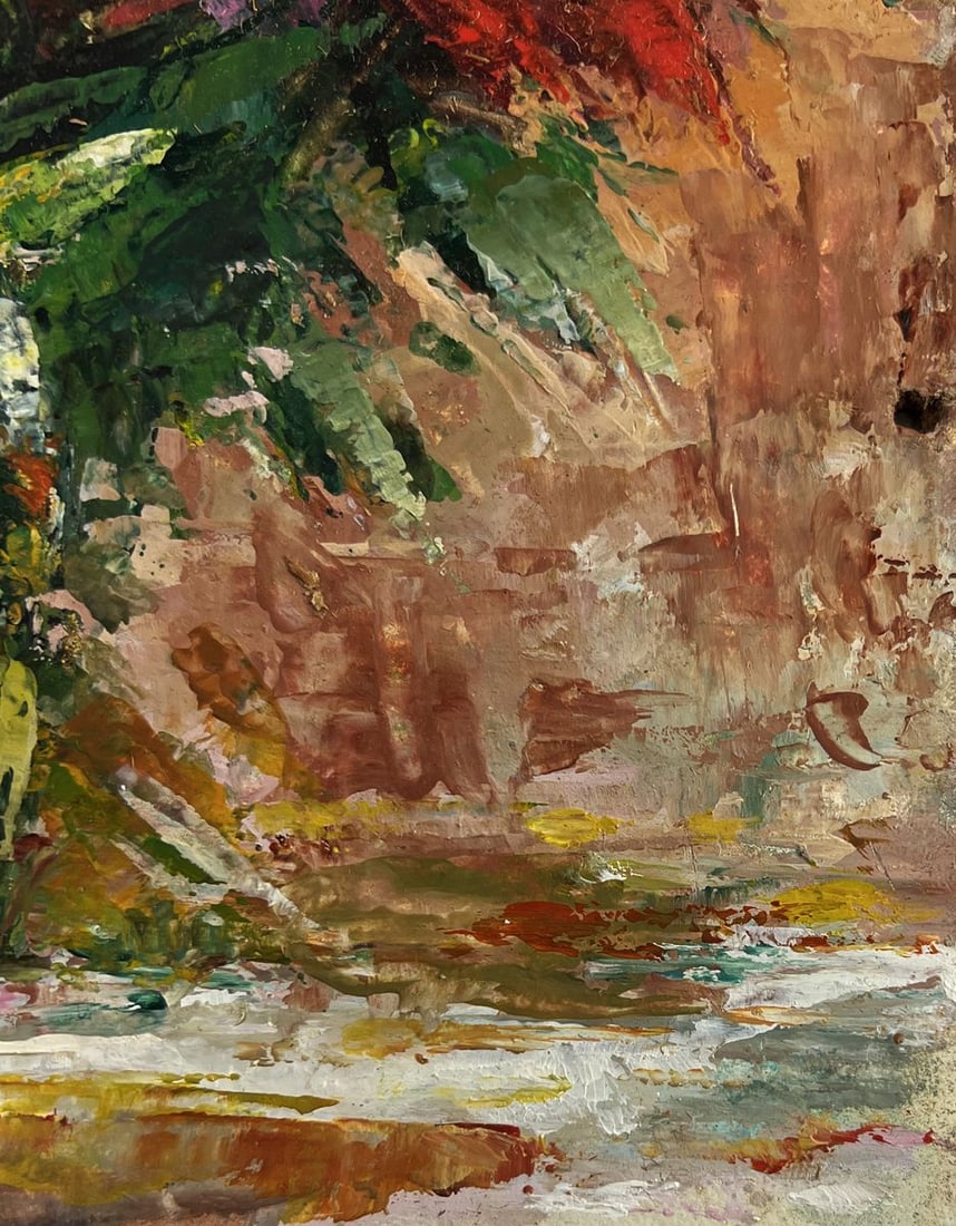 Oil painting Bouquet of multi colored flowers Vadim Aksenov - 8