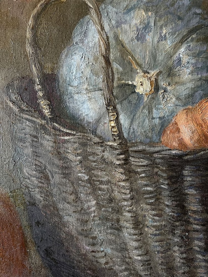 Oil painting In the peasant's pantry V. Mishurovsky - 5