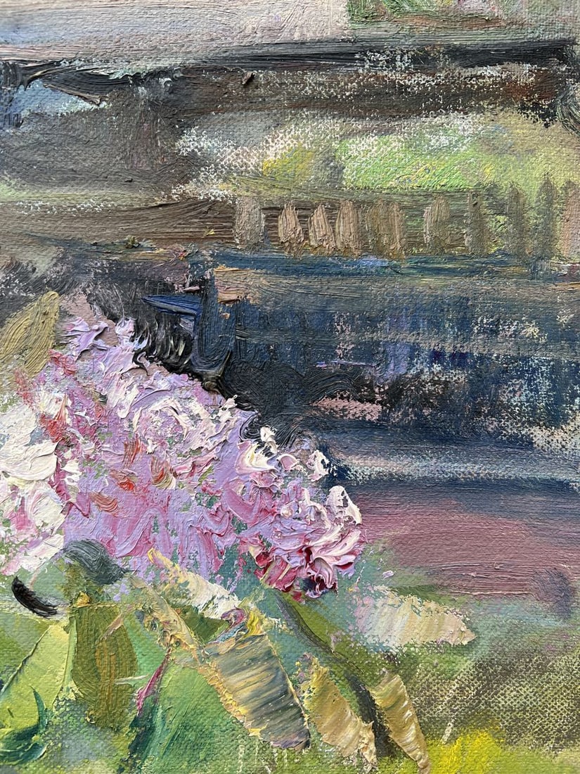 Oil painting Lilac in the yard V. Mishurovsky - 10