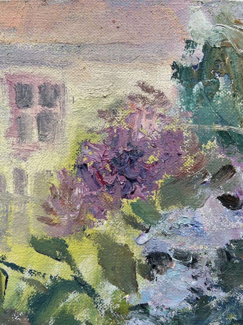 Oil painting Lilac in the yard V. Mishurovsky - 6