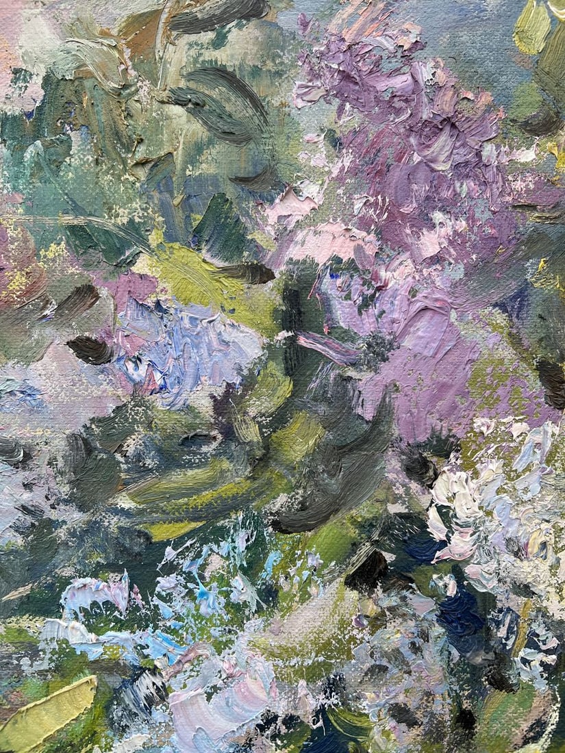 Oil painting Lilac in the yard V. Mishurovsky - 8