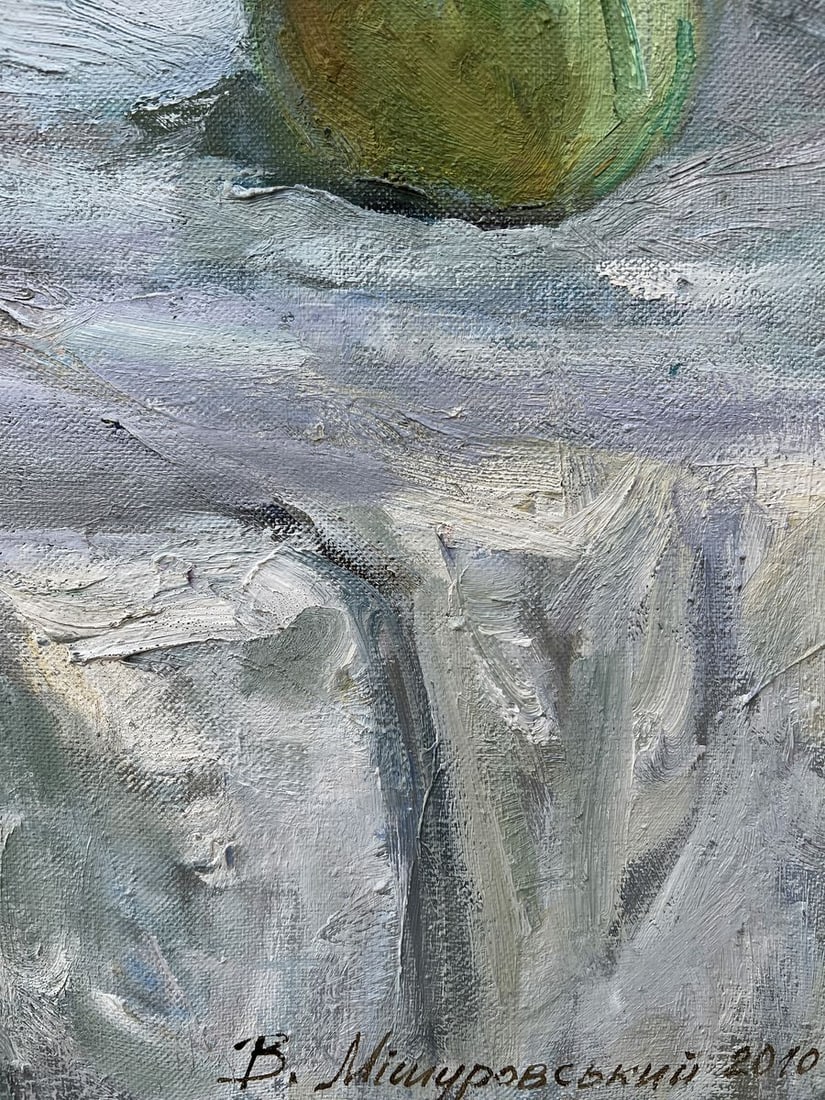 Oil painting Still life with apples V. Mishurovsky - 11