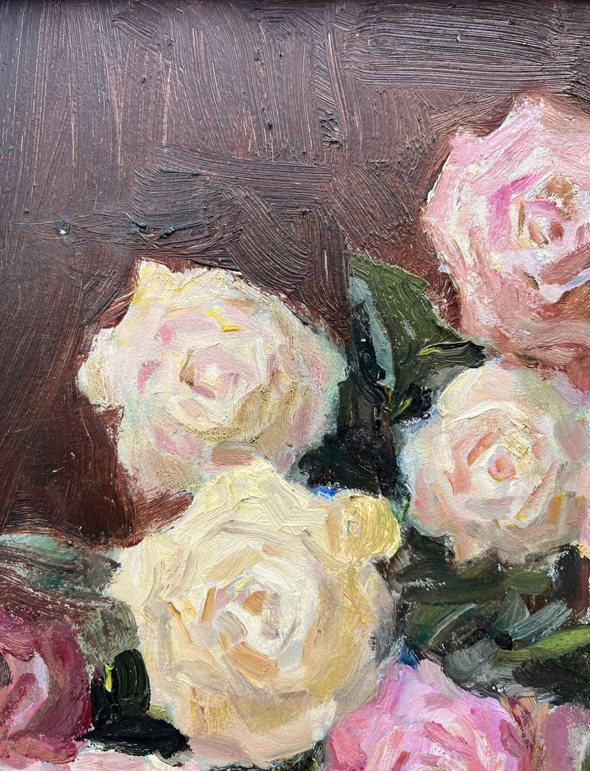 Oil painting Red and yellow roses V. Mishurovsky - 8