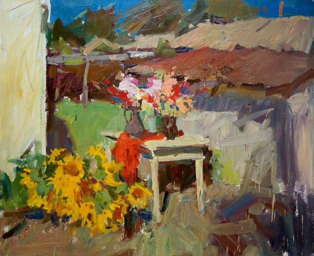 Oil painting Shvab Vladimir In the garden (1 of 8)