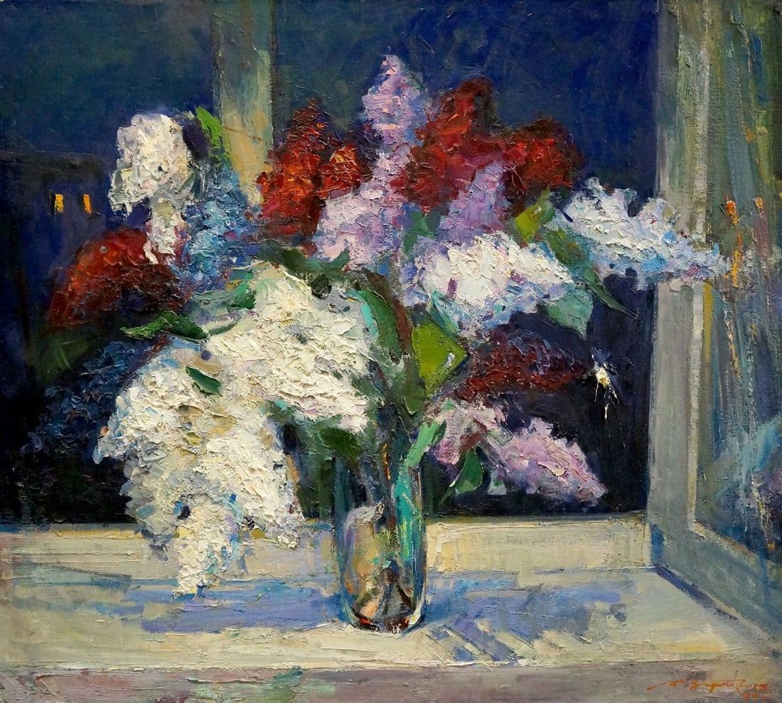 Oil painting Night Zaborovsky Leonid Alexandrovich: Title: Oil painting Night Zaborovsky Leonid Alexandrovich Description: №Verns 988 *** ABOUT THIS PAINTING *** TITLE: "Night" ARTISTS: Zaborovsky Leonid Alexandrovich SIZE: 84x94 cm/'33.07x37.00