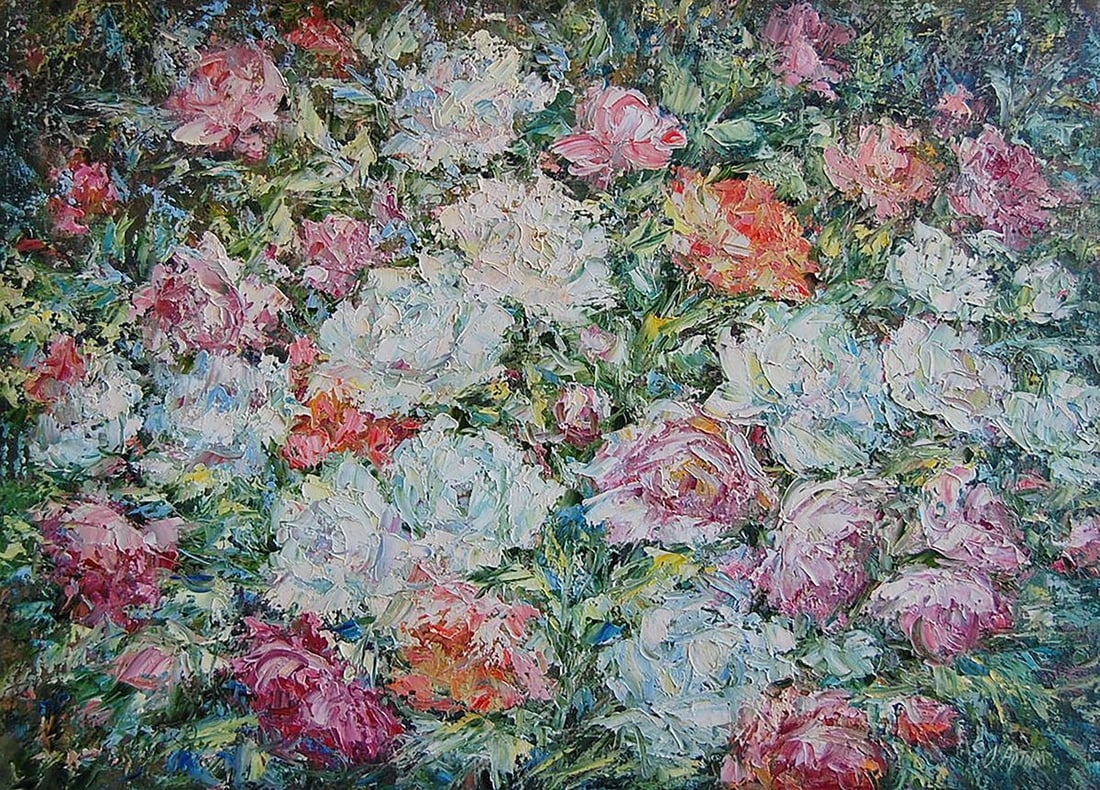 Oil painting A corner of paradise Kotmin Olga: Title: Oil painting A corner of paradise Kotmin Olga Description: №Kotmin 78 *** ABOUT THIS PAINTING *** TITLE: "A corner of paradise" ARTISTS: Kotmin Olga SIZE: 60x80 cm/'23.62x31.49 inches' ME