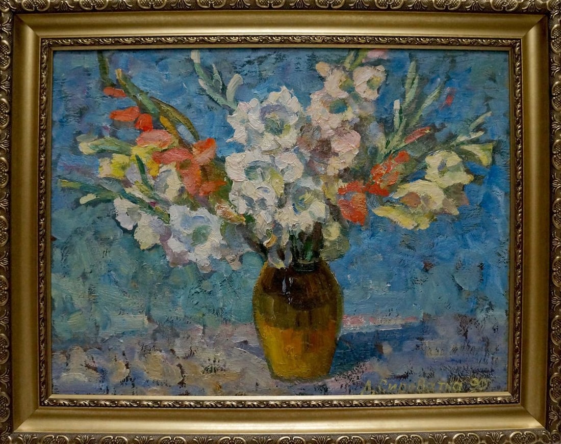 Oil painting Flowers Syrovatka Dmitry Matveevich (1 of 12)
