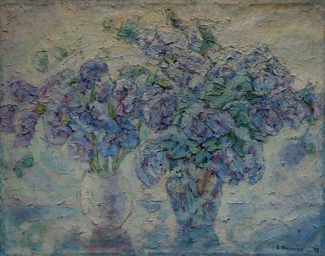 Oil painting Spring still life Filatov Vladimir Nikolaevich: Title: Oil painting Spring still life Filatov Vladimir Nikolaevich Description: №Vern 1651 *** ABOUT THIS PAINTING *** TITLE: "Spring still life" ARTISTS: Filatov Vladimir Nikolaevich SIZE: 95x7