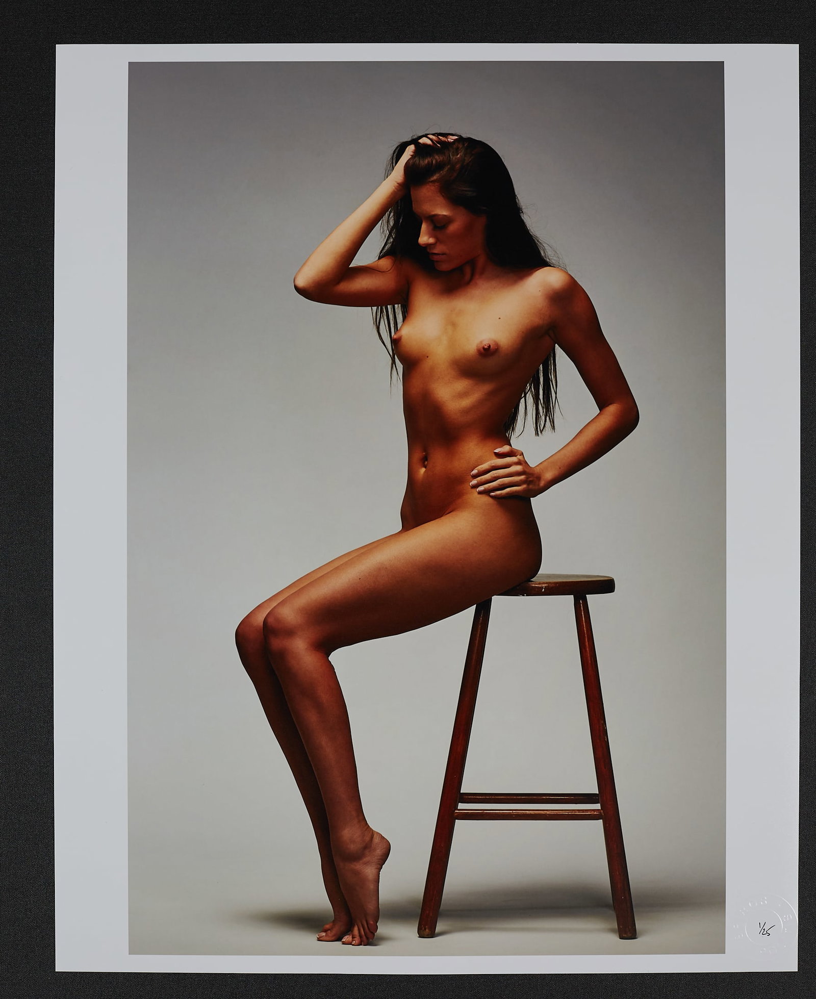 Rebecca: Artist: Spiros Politis(1969-)Title:RebeccaDate/Period: 2019Materials:photographySize:20" x16"Description:Rebecca art nude portrait.C-type print on Fuji lustre paper.Signed and editioned on the