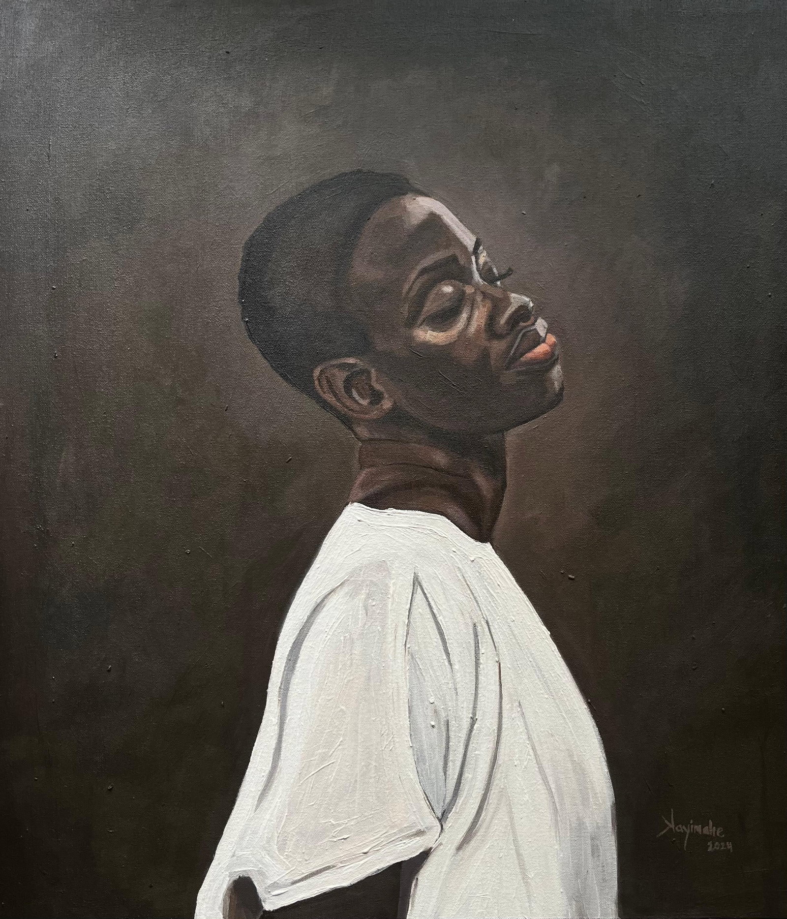 Kayimahe Ishmael Zed, Inner Light - 21st Century Contemporary, Expressionist Portrait, African - 11