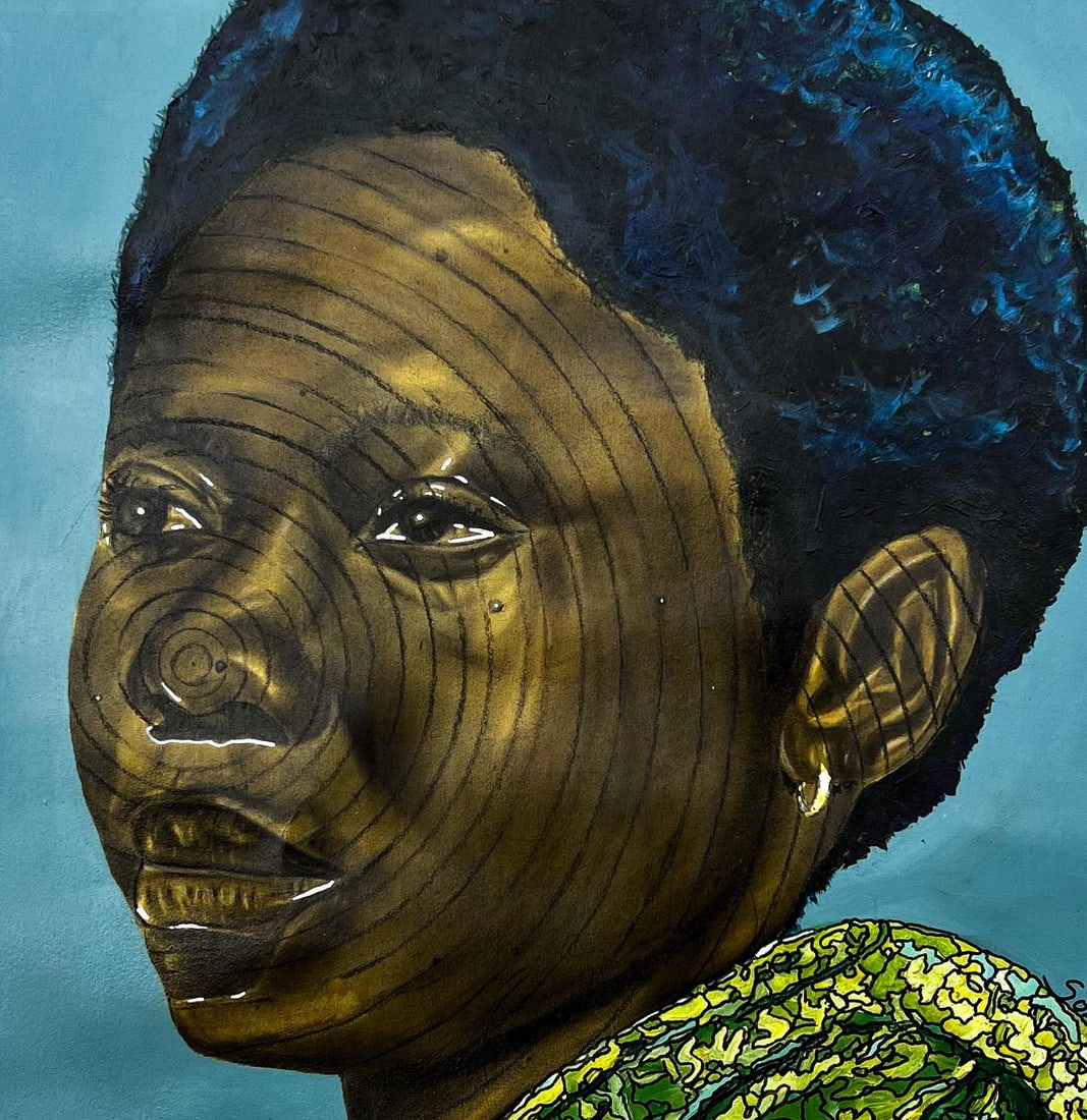 Sola Ojo, Silent Gaze -21st Century, Contemporary, Figurative, Portrait, Africa, Women, 2024 - 10