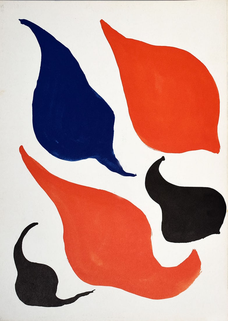 Calder Crags and Critters 3 cb Original lithograph 1975: Title: Calder Crags and Critters 3 cb Original lithograph 1975 Description: Artist: Alexander Calder Country: USA Title: Crags and Critters 3 cb Medium: Original Lithograph Marks: Not signed, not