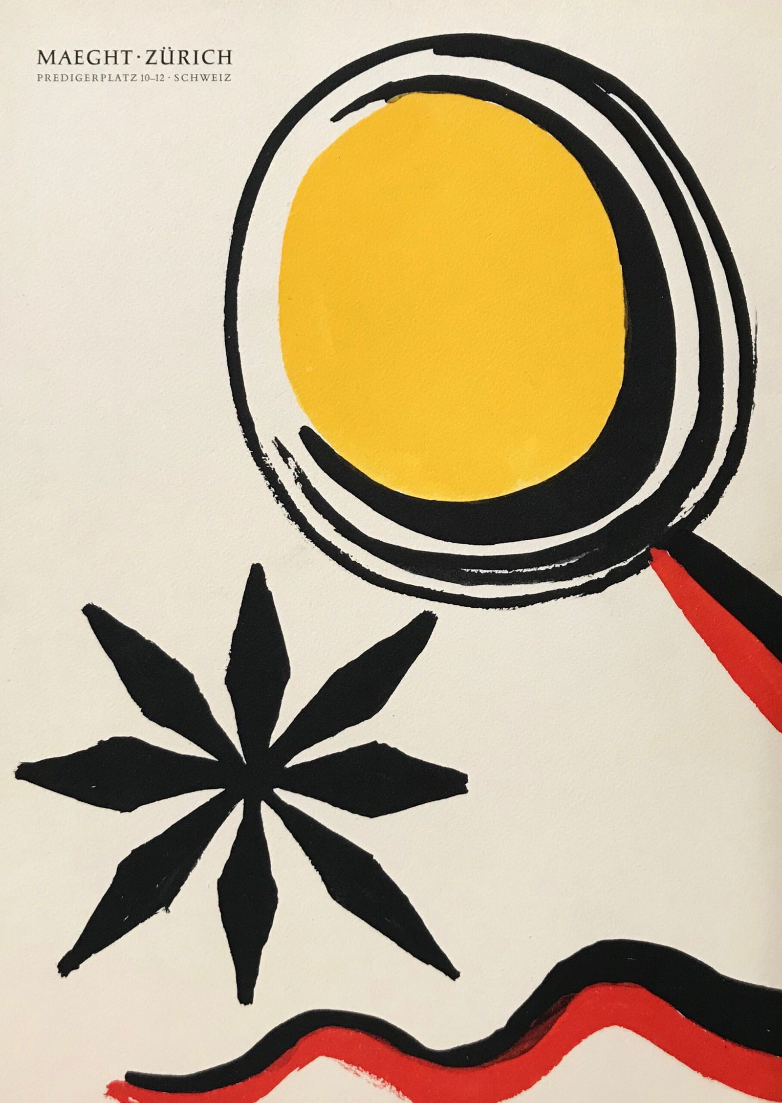 Alexander Calder Zurich 2 Original lithograph 1973: Title: Alexander Calder Zurich 2 Original lithograph 1973 Description: Artist: Alexander Calder Country: USA Title: Untitled - Zurich 2 Medium: Original Lithograph Marks: Not signed, not numbered