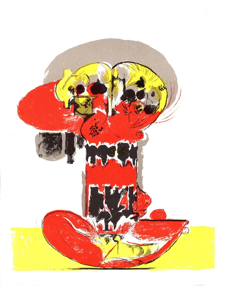 Graham Sutherland Lithograph XXe Siecle 1972: Title: Graham Sutherland Lithograph XXe Siecle 1972 Description: Artist: Graham Sutherland Country: England Title: Untitled Medium: Original Lithograph Marks: Not signed nor numbered Paper size: