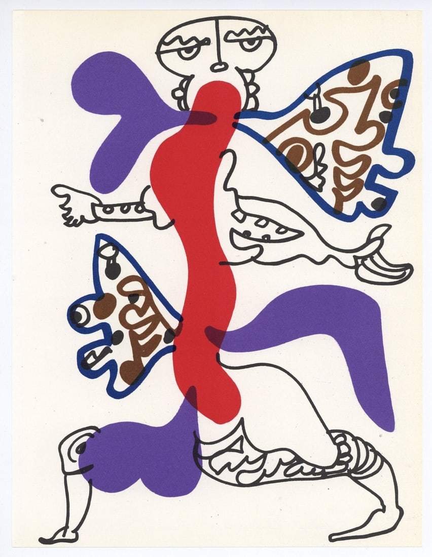 Charles Lapicque Original Lithograph XXe Siecle 1974: Title: Charles Lapicque Original Lithograph XXe Siecle 1974 Description: Artist: Charles Lapicque Title: Untitled Medium: Original Lithograph Marks: Not signed, not numbered Printed: 1974 by Mourlot